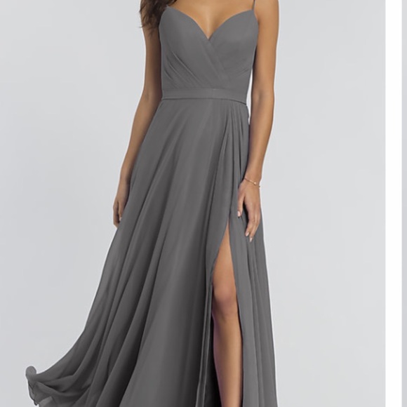 Kleinfeld Charcoal Bridesmaid dress - Picture 1 of 1